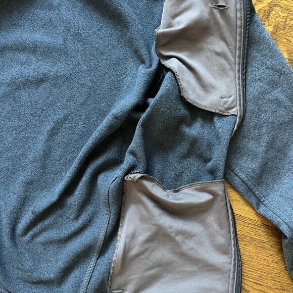 Eddie Bauer First Ascent Zipper Jacket Hooded | Men’s Small Dark Blue with Red - Picture 7 of 7